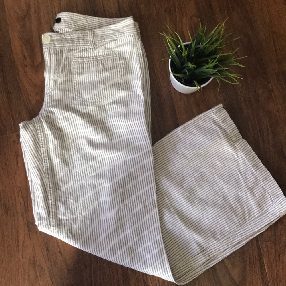 Express Wide Leg Linen Pant